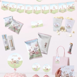 Party kit Primavera - Set di decorazioni per festa di compleanno/Battesimo/Eventi bambini. Ideale per i primi compleanni