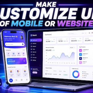 Custom Mobile App UI/UX Design kit Service | Figma, iOS, Android Design