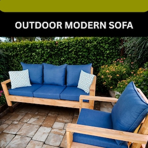 DIY Modern Sofa Plans – PDF Build Plan for wooden Sofa, Woodworking Plans, Couch Build Plans, Sofa Construction blueprints, Sofa Wood Frame