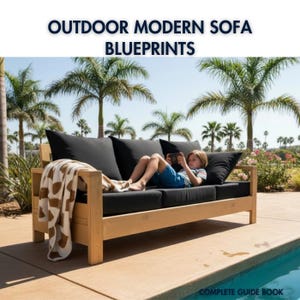 DIY Modern Outdoor Sofa Plan – Woodworking PDF Build Plans