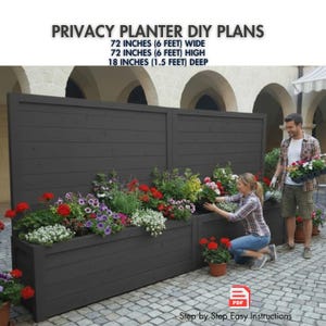 DIY Privacy Planter Screen Plans – Beginner Woodworking (PDF Download)