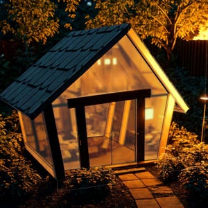 Dog House Plans with material list metric - How to build Dog Shelter Plans in Pdf, wooden house for Pet, kennel build plans Digital Download