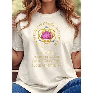 登録行動技師軽量Tシャツ：ABA療法専門サポート自閉症啓発