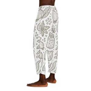 Men's Chef, Herb and Spice Pattern Pajama Pants | Allover Print