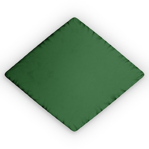Festes Waldgrün-Kissen-kundenspezifisches geformtes Kissen | Quadratisches Dekokissen