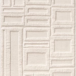 High-end modern rugs| Neutral Tone| Minimalist area rug for living room bedroom dinning entryway office in Ivory color 100% wool 12x15 8x10