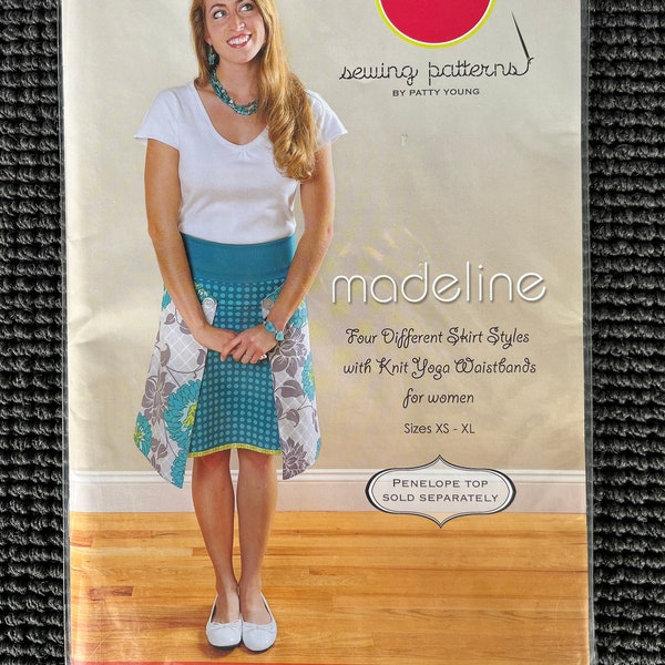 Modkid Misses Madeline Skirt with Knit Yoga Waistbands Sewing Pattern Size XS-XL NEW