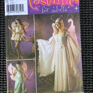 Simplicity 3675 Misses Nymph Fairy Elf Tinkerbell Pixie Angel Costume Sewing Pattern Size 14-20 UNCUT Halloween