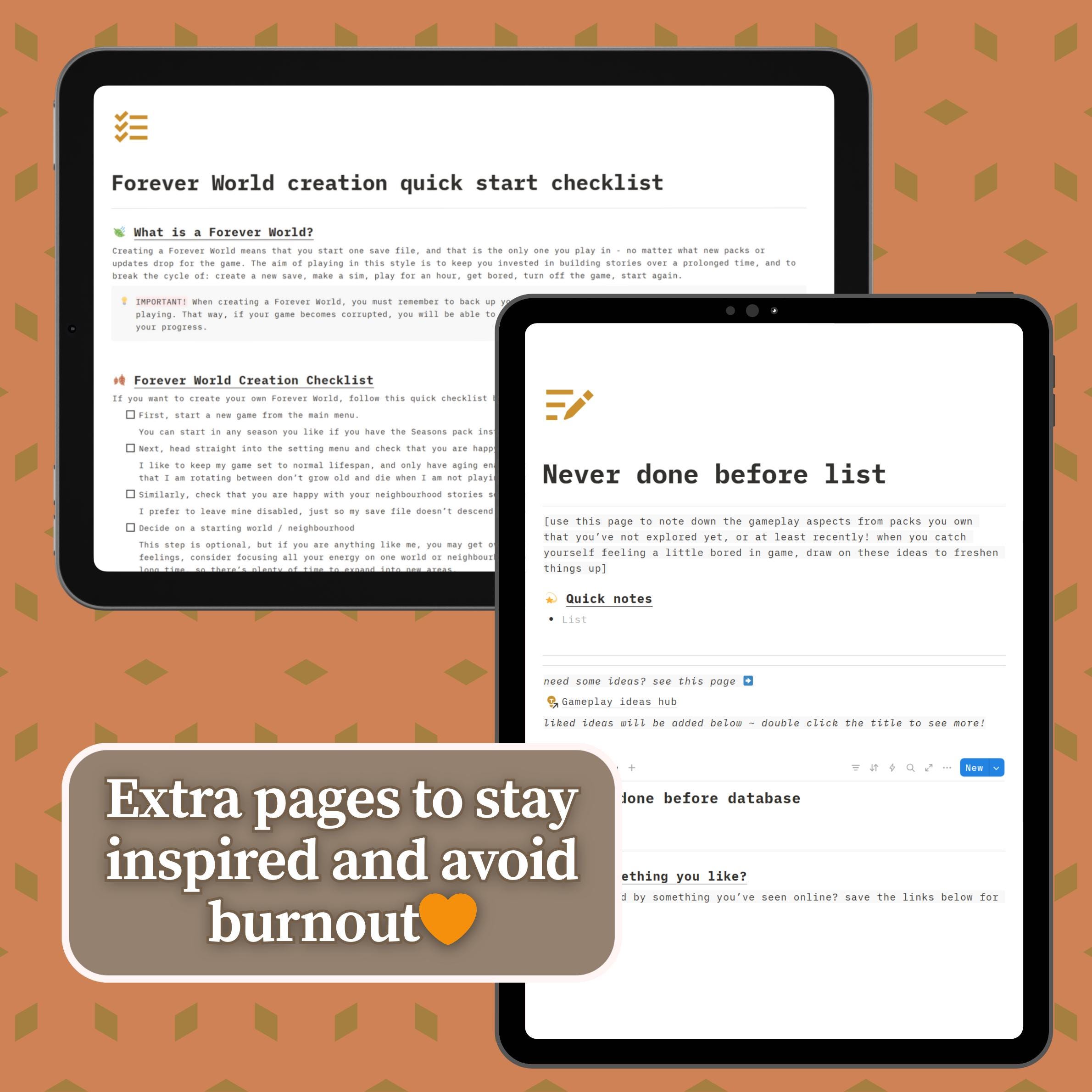 Savepal Save File Notion Tracker for Sims 4 Players Notion Template