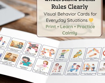 Social Rules Visual Cards – Autism & Everyday Routines (PDF)