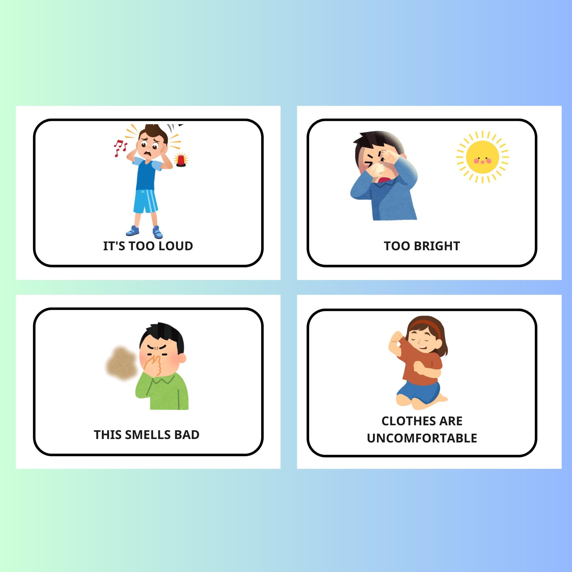 Autistic Visual Cards.pdf Autism and ADHD Visual Cards – 28 Sensory Needs and Self-regulation ...