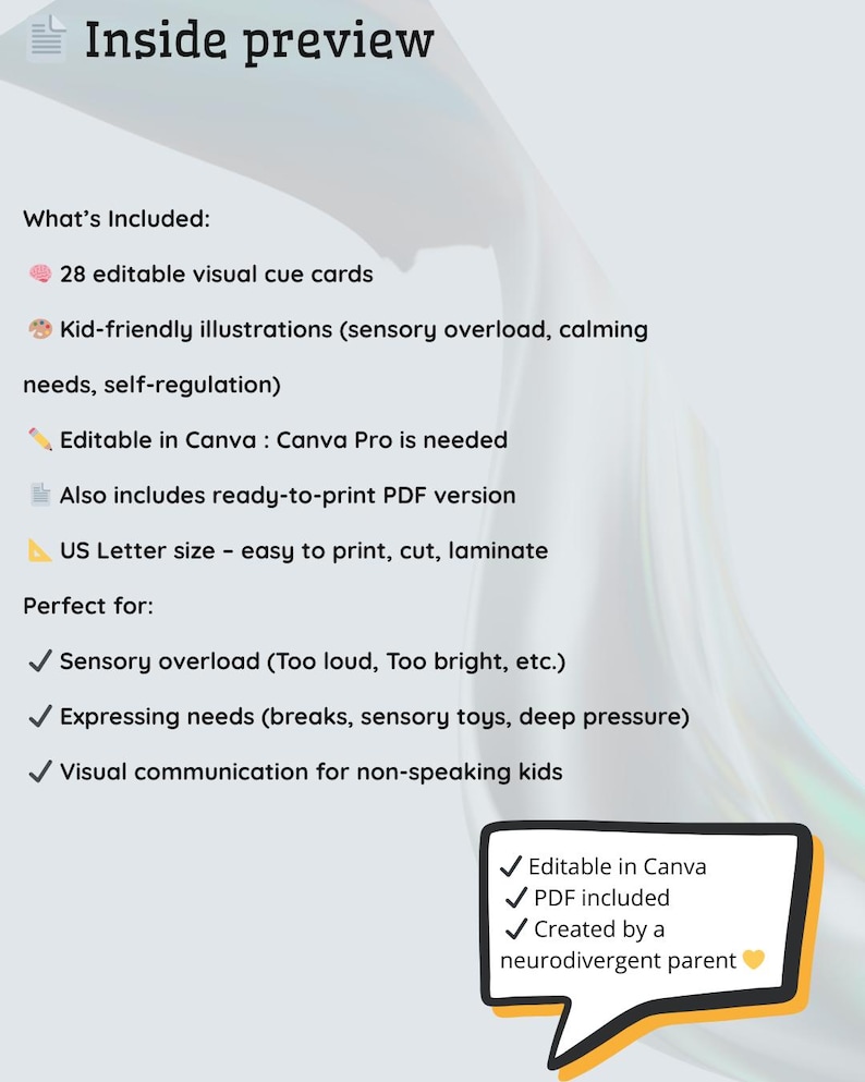 Autistic Visual Cards.pdf Autism and ADHD Visual Cards – 28 Sensory Needs and Self-regulation ...