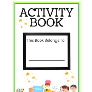 Bearbeitbares + druckbares Autismus-freundliches Aktivitätsbuch für Kinder | Visuelle Arbeitsblätter 5–8 Jahre | Labyrinthe, Passend, Ausmalen | Canva Vorlage + PDF