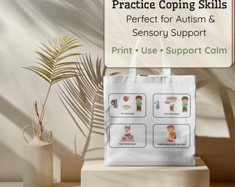 Autism and ADHD Visual Cards – 28 Sensory Needs and Self-Regulation Tools (Printable & Editable PDF)