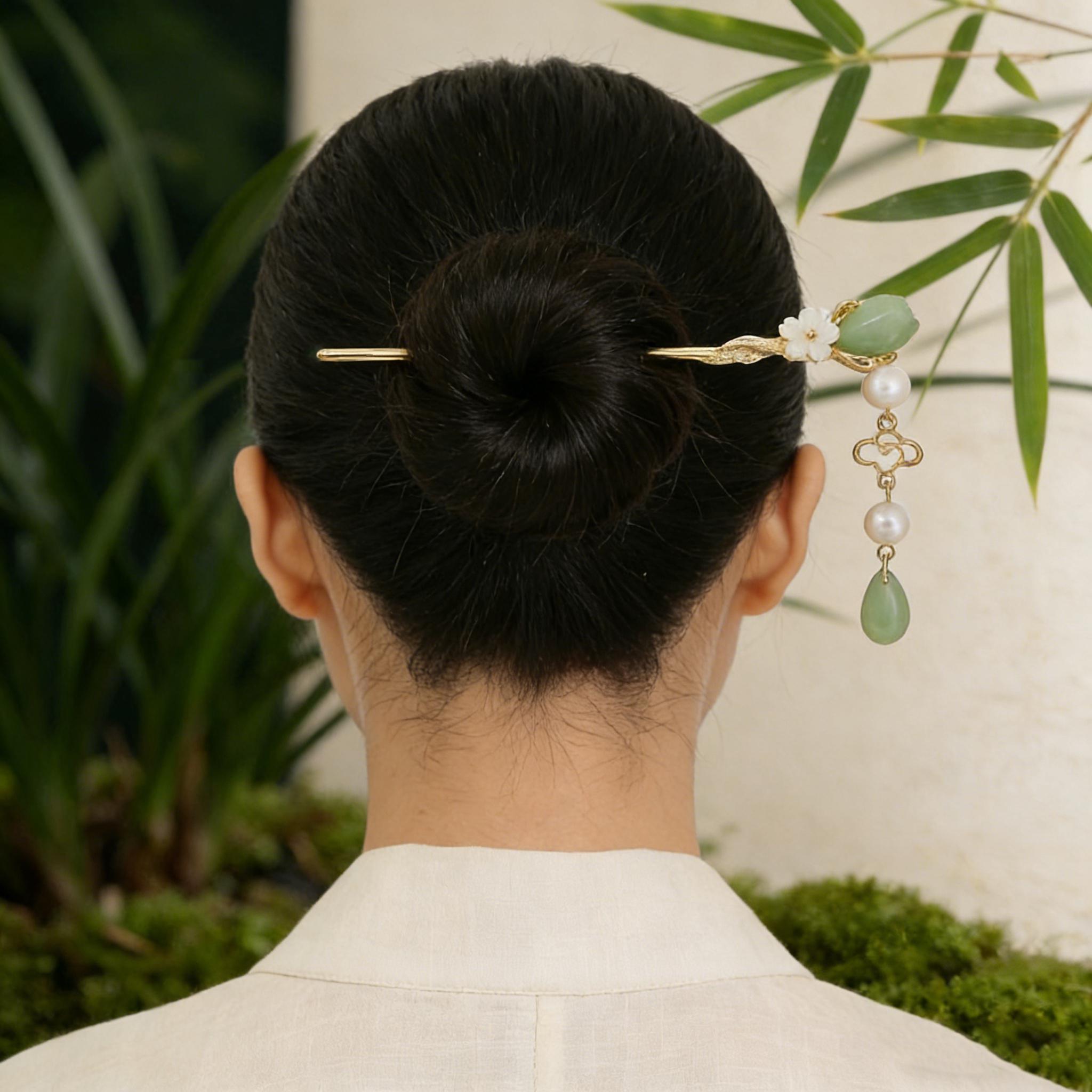 古代の翡翠のかんざし - Etsy 日本