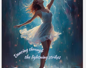Personalized Dancing Through the Lightning Storm Die-Cut Magnet | Inspirational Ballet Art Magnet