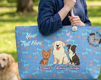 Personalized Dog Lover Weekender Bag: Pet Travel Tote
