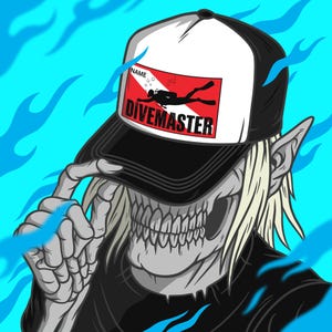 PERSONALIZED DIVEMASTER Trucker Cap | Scuba Diver Flag, Silhouette