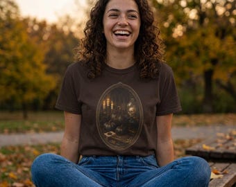Black Pumpkin Society Gothic Halloween T-Shirt, Sweatshirt, Tote Bag, Sticker & Magnet | Dark Academia Autumn Gift
