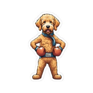 Adorable Boxer Dog Sticker: Glossy Laptop Decal, Pet Lover Gift