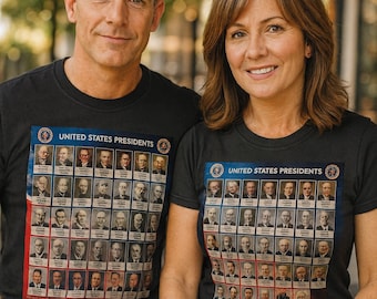 USA Presidents T-Shirt: Patriotic American Heritage Apparel