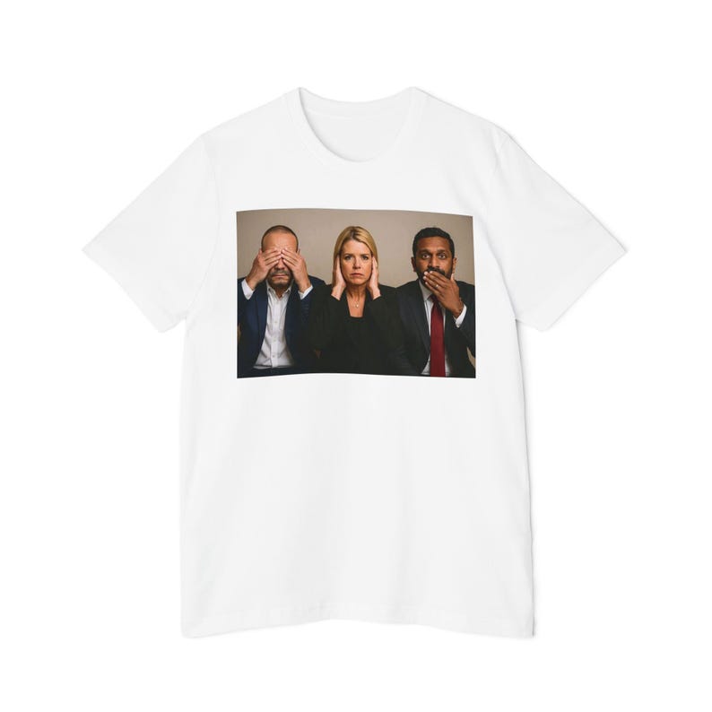 Epstein Files Political T-Shirt: Dan Bongino, Bondi, Patel - USA Made image 6