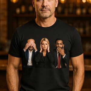 Epstein Files Political T-Shirt: Dan Bongino, Bondi, Patel - USA Made image 4