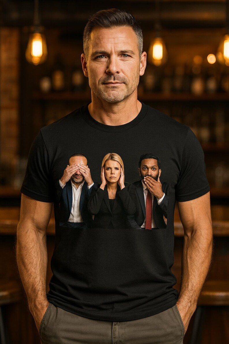 Epstein Files Political T-Shirt: Dan Bongino, Bondi, Patel - USA Made image 4