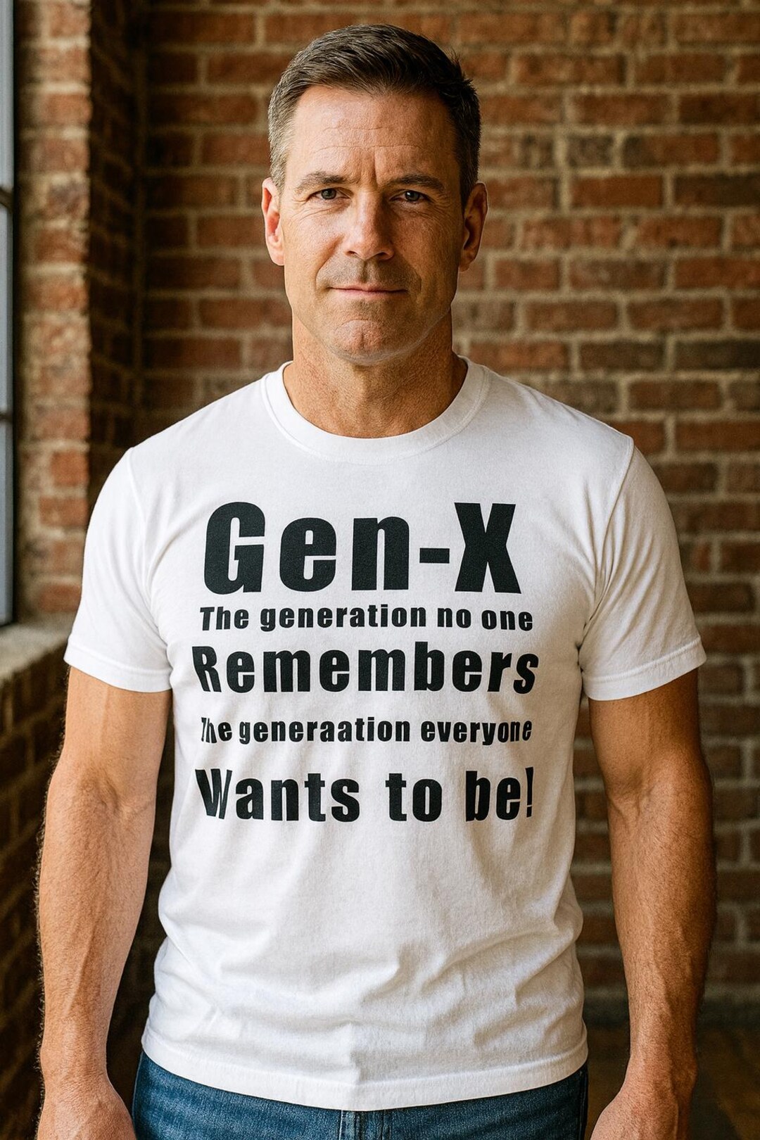 Gen-x T-shirt: Retro 80s Style - the Generation Everyone Wants to Be - Etsy
