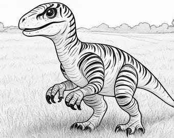 Exciting Dinosaur Coloring Pages for Kids Now Available! - Etsy
