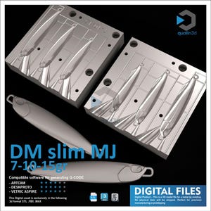DM Slim cast 7-10-15 GR Metal JIg Mold 3d Model stl fbx max | CNC