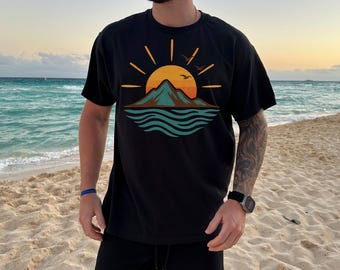 Comfort Colors® Sonne T-Shirt, Sommer Shirt, Strand Shirts, Sonnenschein T-Shirt, Geschenk für Frau, Boho Sonne Shirt, Sonne Shirt