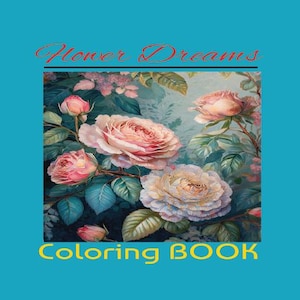 26 Flower Coloring Pages | Floral Adult & Kids Coloring Book | Instant Digital Download | Relaxing Printable Art Therapy