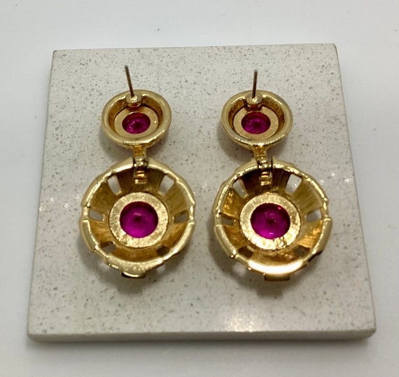 Swarovski Gold Crystal Earrings - U-pick - Red Oc… - image 9