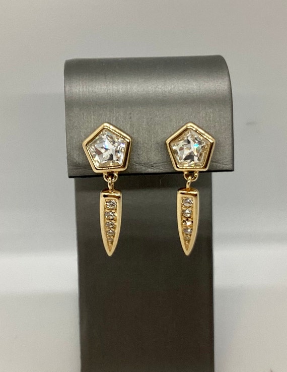 Swarovski Gold Crystal or Pearl Earrings - U-pick… - image 7