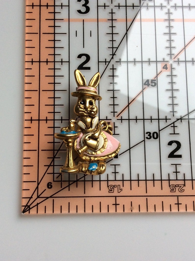 Spring Sale Danecraft Spring Easter Rabbit Enamel Brooch Mrs Garden