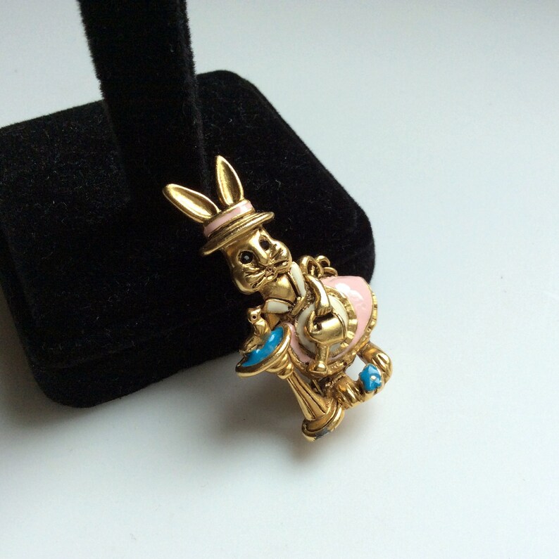 Spring Sale Danecraft Spring Easter Rabbit Enamel Brooch Mrs Garden