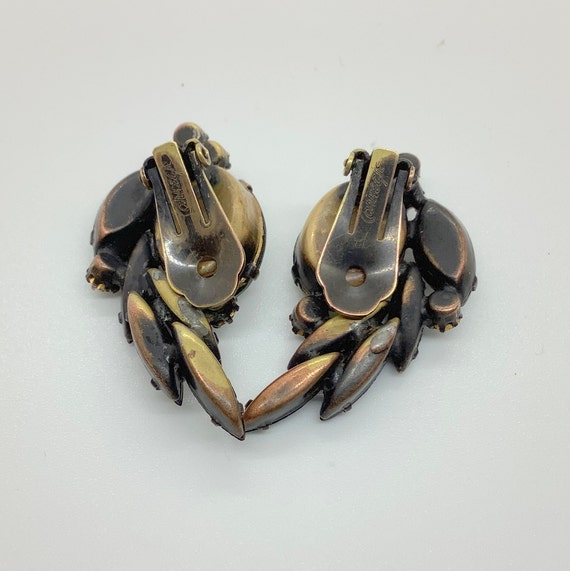 Glamorous Hattie Carnegie Black Diamond Earrings … - image 2