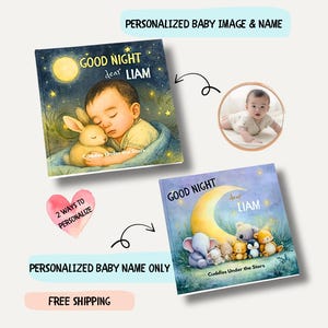 Personalized Baby Book with Name & Photo, Custom Bedtime Story for Baby Boy or Girl, Keepsake Gift for Newborn And Toddler