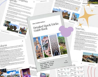 Disney Guide.pdf Disney World Detailed Tips and Tricks Guide Book - Etsy