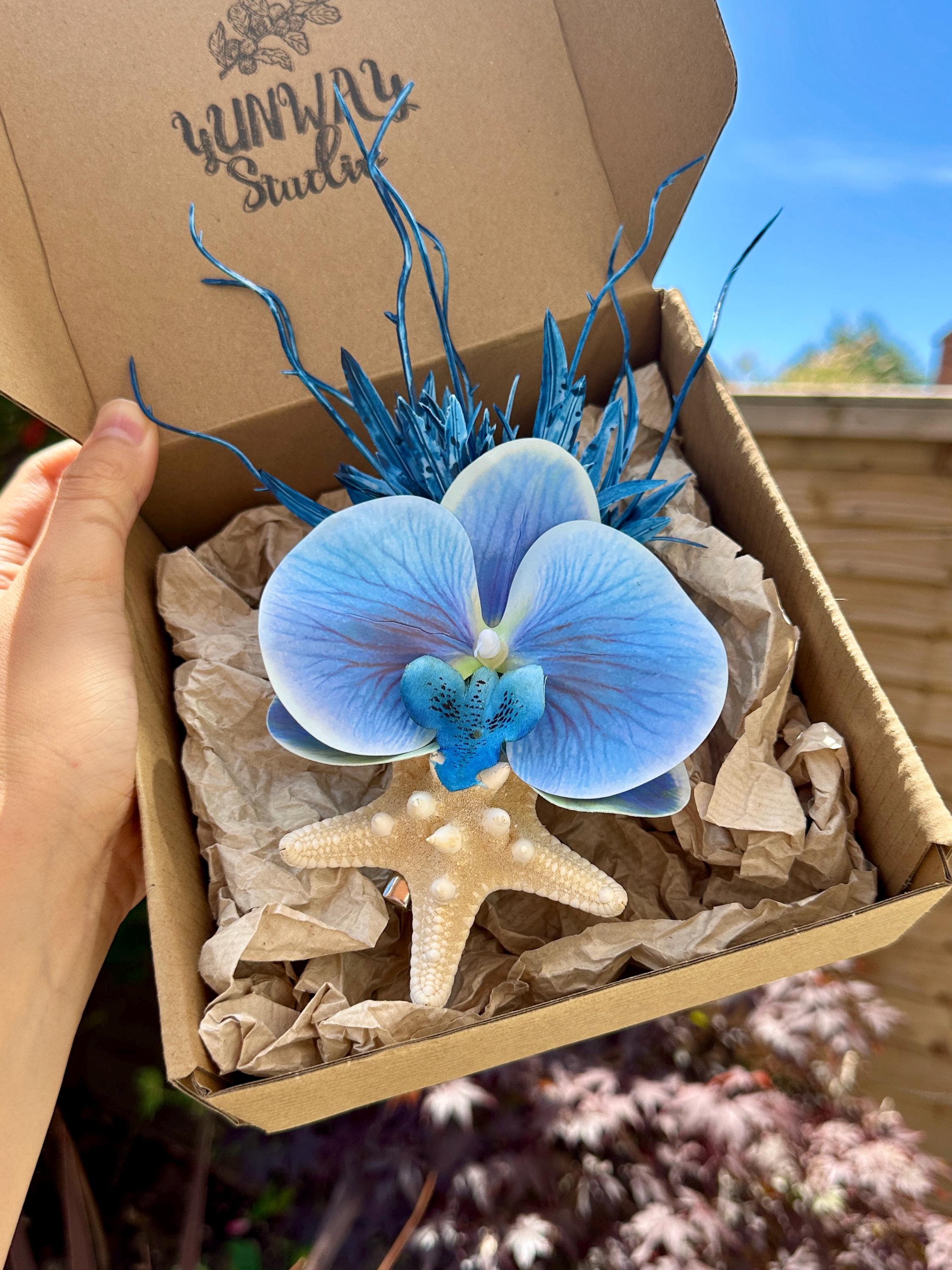 Forcine per capelli a forma di vera stella marina, accessori per capelli da matrimonio in spiaggia, set da 2 - Italia