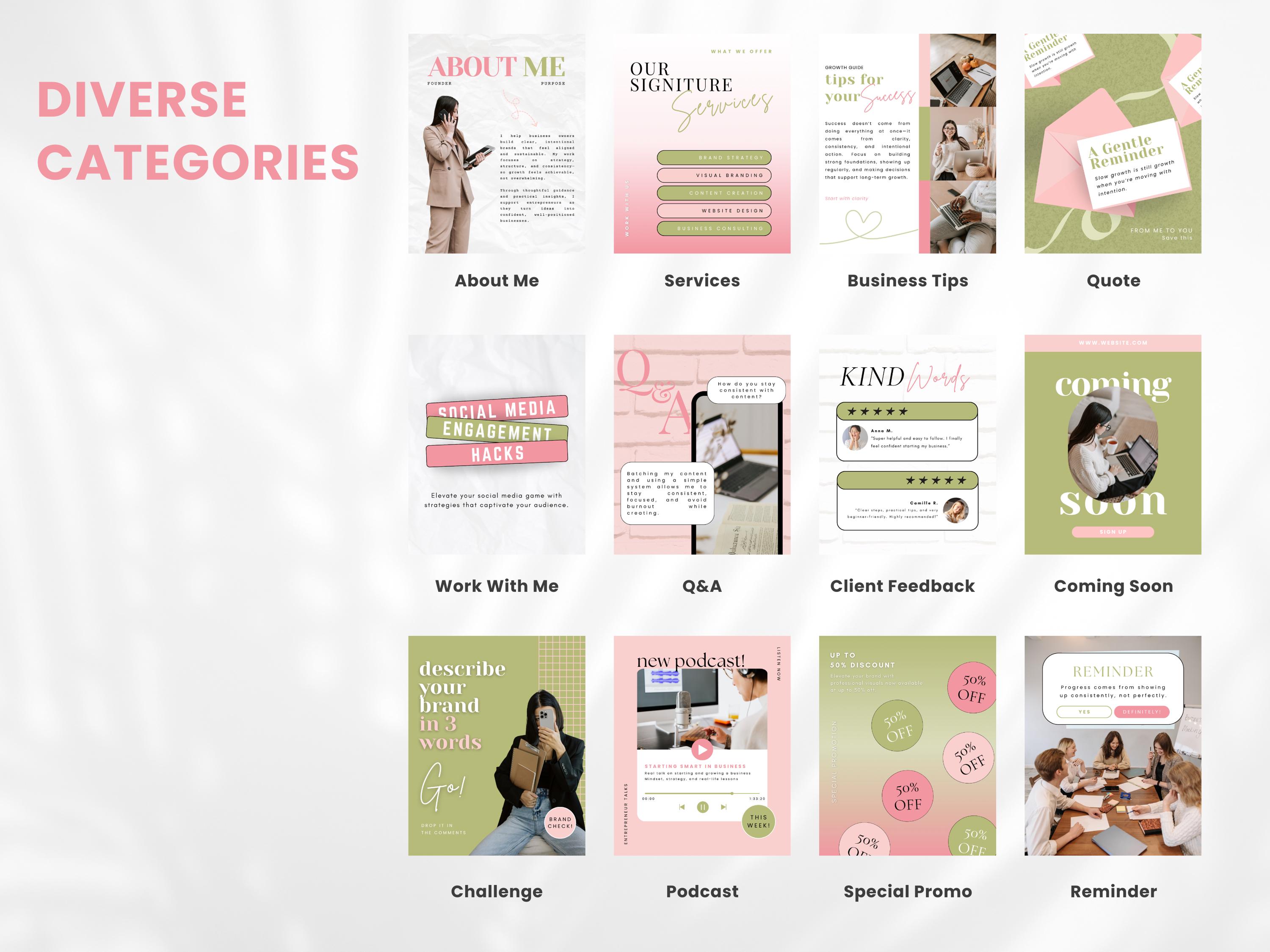 Social Media Manager Best Selling Canva Templates | Instagram Content ...