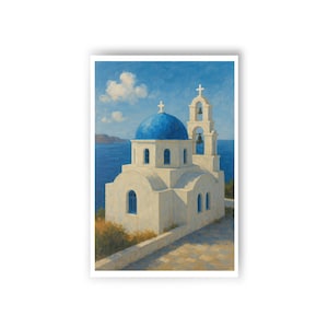 Cartoline greche (10 pezzi) - Chiesa greco-ortodossa, autunno in Grecia, fiori arancioni, cartolina greca, cartolina greca