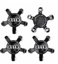 Audi Wheel Center Caps - 135mm Silver Hub Cover Set (4pcs) product logo