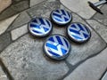 VW Set of 4 Volkswagen Wheel Centre Cap Badges product logo