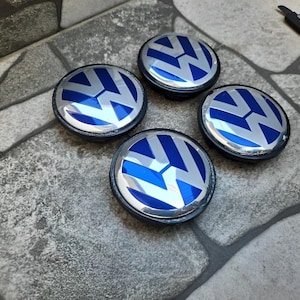 VW Set van 4 Volkswagen-naafdopbadges