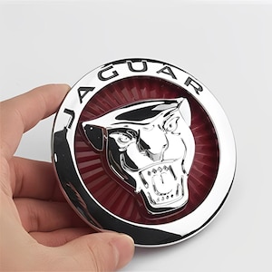 Jaguar Front Grille Emblem Badge – 3D Metal Car Sticker Decal for XE XF XJ F-Pace E-Pace F-Type – 72mm 86mm Logo Replacement