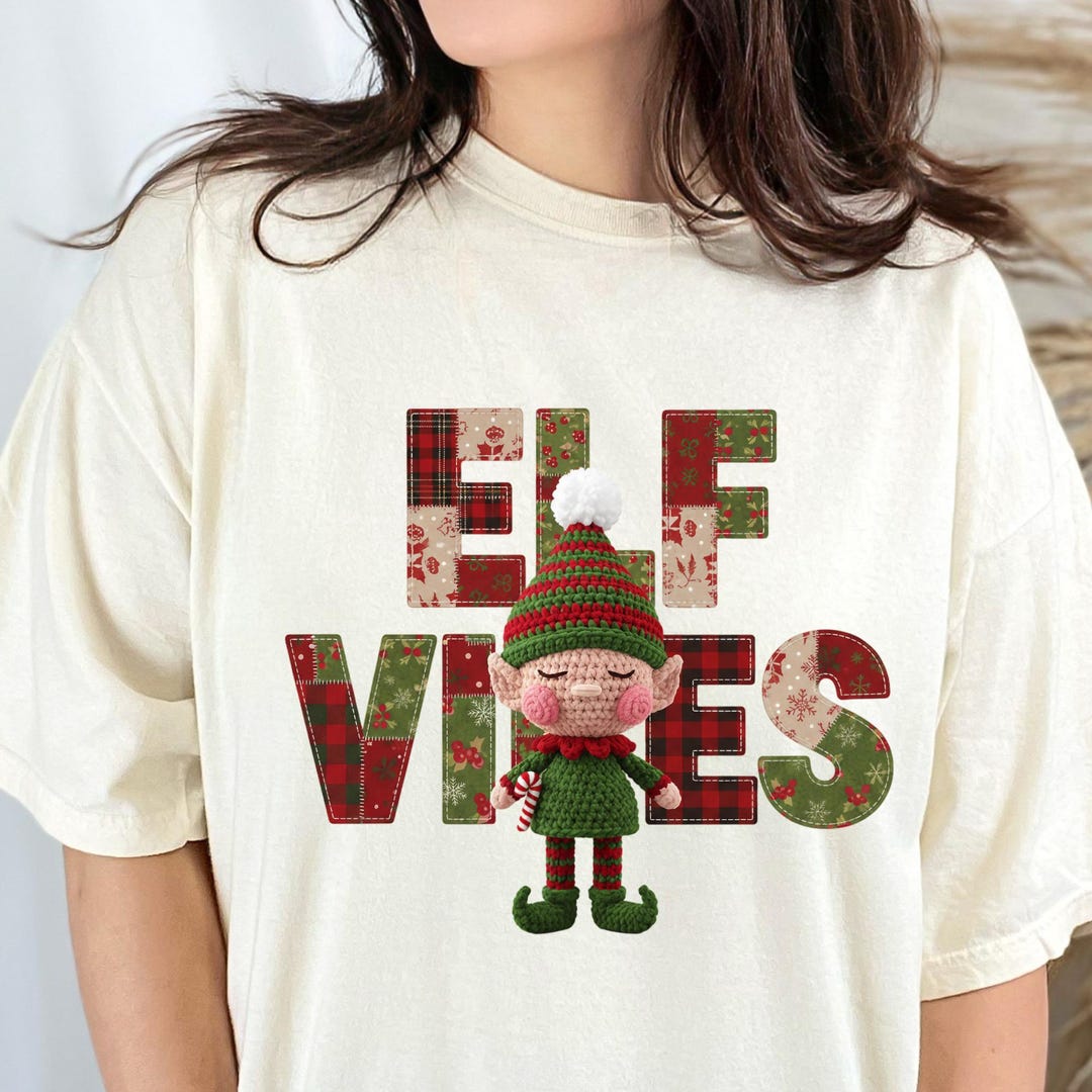 Elf Vibes Digital Download, Christmas Elf Art Print, Holiday Elf Decor ...
