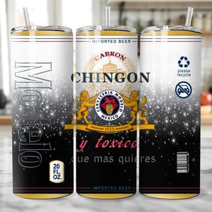 タンブラー ラップ デザイン ヨー ソイ カブロン -modelo cerveza-digital download-chingon