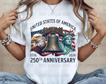 250-årsjubileum digitalt, USA patriotisk PNG, American Eagle Bell-staty, 4 juli transparent bakgrund